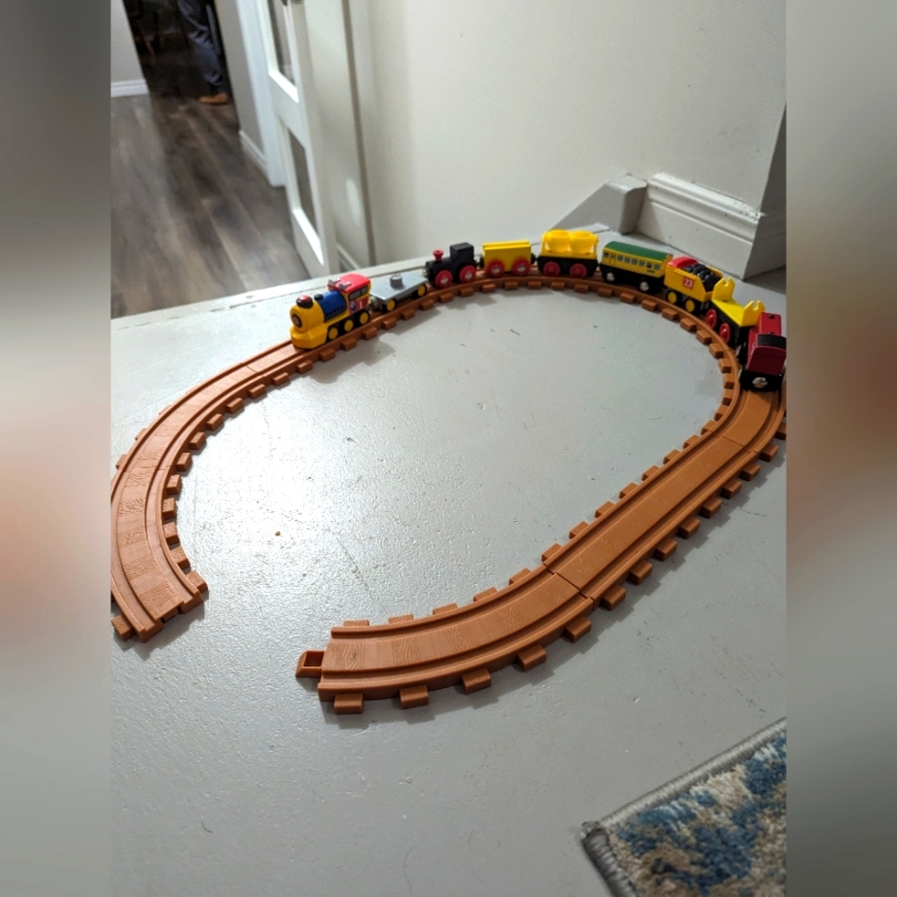 Toy State train set with Track . One piece missing  from Track.  Replacement.